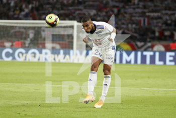 2021-08-14 - Alexander Djiku of Strasbourg during the French championship Ligue 1 football match between Paris Saint-Germain and RC Strasbourg on August 14, 2021 at Parc des Princes stadium in Paris, France - Photo Jean Catuffe / DPPI - PARIS SAINT-GERMAIN VS RC STRASBOURG - FRENCH LIGUE 1 - SOCCER