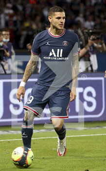 2021-08-14 - Mauro Icardi of PSG during the French championship Ligue 1 football match between Paris Saint-Germain and RC Strasbourg on August 14, 2021 at Parc des Princes stadium in Paris, France - Photo Jean Catuffe / DPPI - PARIS SAINT-GERMAIN VS RC STRASBOURG - FRENCH LIGUE 1 - SOCCER