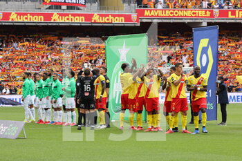 2021-08-15 - Presentation teams during the French championship Ligue 1 football match between RC Lens and AS Saint-Etienne on August 15, 2021 at Bollaert-Delelis stadium in Lens, France - Photo Laurent Sanson / LS Medianord / DPPI - RC LENS VS AS SAINT-ETIENNE - FRENCH LIGUE 1 - SOCCER