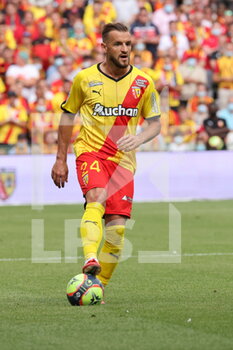 2021-08-15 - Jonathan Gradit 24 Lens during the French championship Ligue 1 football match between RC Lens and AS Saint-Etienne on August 15, 2021 at Bollaert-Delelis stadium in Lens, France - Photo Laurent Sanson / LS Medianord / DPPI - RC LENS VS AS SAINT-ETIENNE - FRENCH LIGUE 1 - SOCCER