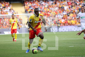 2021-08-15 - Ganago 9 Lens during the French championship Ligue 1 football match between RC Lens and AS Saint-Etienne on August 15, 2021 at Bollaert-Delelis stadium in Lens, France - Photo Laurent Sanson / LS Medianord / DPPI - RC LENS VS AS SAINT-ETIENNE - FRENCH LIGUE 1 - SOCCER