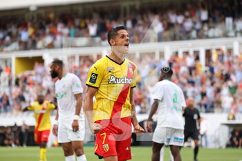 2021-08-15 - Florian Sotoca 7 Lens during the French championship Ligue 1 football match between RC Lens and AS Saint-Etienne on August 15, 2021 at Bollaert-Delelis stadium in Lens, France - Photo Laurent Sanson / LS Medianord / DPPI - RC LENS VS AS SAINT-ETIENNE - FRENCH LIGUE 1 - SOCCER