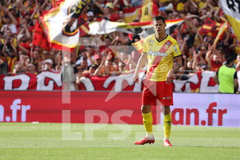 2021-08-15 - Florian Sotoca 7 Lens during the French championship Ligue 1 football match between RC Lens and AS Saint-Etienne on August 15, 2021 at Bollaert-Delelis stadium in Lens, France - Photo Laurent Sanson / LS Medianord / DPPI - RC LENS VS AS SAINT-ETIENNE - FRENCH LIGUE 1 - SOCCER