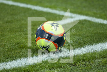 2021-08-20 - Uhlsport matchball during the French championship Ligue 1 football match between Stade Brestois 29 and Paris Saint-Germain (PSG) on August 20, 2021 at Stade Francis Le Ble in Brest, France - Photo Jean Catuffe / DPPI - STADE BRESTOIS 29 VS PARIS SAINT-GERMAIN (PSG) - FRENCH LIGUE 1 - SOCCER