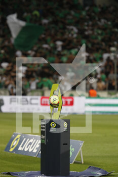 2021-08-21 - Match ball during the French championship Ligue 1 football match between AS Saint-Etienne and LOSC Lille on August 21, 2021 at Geoffroy-Guichard stadium in Saint-Etienne, France - Photo Romain Biard / Isports / DPPI - AS SAINT-ETIENNE (ASSE) VS LILLE OSC (LOSC) - FRENCH LIGUE 1 - SOCCER