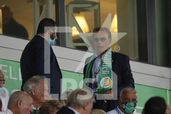 2021-08-21 - Roland ROMEYER president of Saint Etienne during the French championship Ligue 1 football match between AS Saint-Etienne and LOSC Lille on August 21, 2021 at Geoffroy-Guichard stadium in Saint-Etienne, France - Photo Romain Biard / Isports / DPPI - AS SAINT-ETIENNE (ASSE) VS LILLE OSC (LOSC) - FRENCH LIGUE 1 - SOCCER