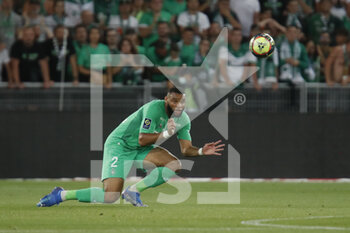 2021-08-21 - Harold MOUKOUDI of Saint Etienne during the French championship Ligue 1 football match between AS Saint-Etienne and LOSC Lille on August 21, 2021 at Geoffroy-Guichard stadium in Saint-Etienne, France - Photo Romain Biard / Isports / DPPI - AS SAINT-ETIENNE (ASSE) VS LILLE OSC (LOSC) - FRENCH LIGUE 1 - SOCCER