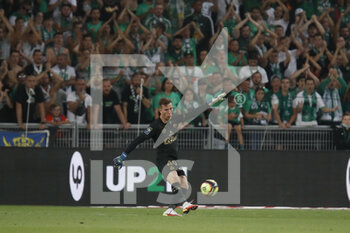 2021-08-21 - Etienne GREEN of Saint Etienne during the French championship Ligue 1 football match between AS Saint-Etienne and LOSC Lille on August 21, 2021 at Geoffroy-Guichard stadium in Saint-Etienne, France - Photo Romain Biard / Isports / DPPI - AS SAINT-ETIENNE (ASSE) VS LILLE OSC (LOSC) - FRENCH LIGUE 1 - SOCCER