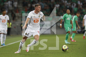 2021-08-21 - Sven BOTMAN of Lille during the French championship Ligue 1 football match between AS Saint-Etienne and LOSC Lille on August 21, 2021 at Geoffroy-Guichard stadium in Saint-Etienne, France - Photo Romain Biard / Isports / DPPI - AS SAINT-ETIENNE (ASSE) VS LILLE OSC (LOSC) - FRENCH LIGUE 1 - SOCCER