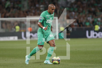 2021-08-21 - Wahbi KHAZRI of Saint Etienne during the French championship Ligue 1 football match between AS Saint-Etienne and LOSC Lille on August 21, 2021 at Geoffroy-Guichard stadium in Saint-Etienne, France - Photo Romain Biard / Isports / DPPI - AS SAINT-ETIENNE (ASSE) VS LILLE OSC (LOSC) - FRENCH LIGUE 1 - SOCCER