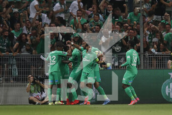 2021-08-21 - Saidou SOW of Saint Etienne goal during the French championship Ligue 1 football match between AS Saint-Etienne and LOSC Lille on August 21, 2021 at Geoffroy-Guichard stadium in Saint-Etienne, France - Photo Romain Biard / Isports / DPPI - AS SAINT-ETIENNE (ASSE) VS LILLE OSC (LOSC) - FRENCH LIGUE 1 - SOCCER