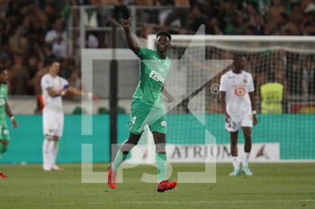2021-08-21 - Saidou SOW of Saint Etienne goal during the French championship Ligue 1 football match between AS Saint-Etienne and LOSC Lille on August 21, 2021 at Geoffroy-Guichard stadium in Saint-Etienne, France - Photo Romain Biard / Isports / DPPI - AS SAINT-ETIENNE (ASSE) VS LILLE OSC (LOSC) - FRENCH LIGUE 1 - SOCCER