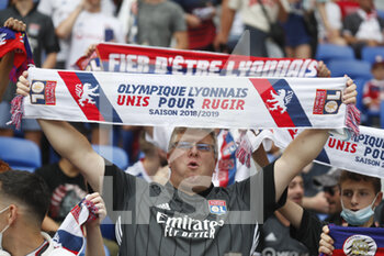 2021-08-22 - Fan of Lyon during the French championship Ligue 1 football match between Olympique Lyonnais and Clermont Foot 63 on August 22, 2021 at Groupama stadium in Decines-Charpieu near Lyon, France - Photo Romain Biard / Isports / DPPI - OLYMPIQUE LYONNAIS VS CLERMONT FOOT 63 - FRENCH LIGUE 1 - SOCCER