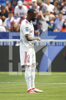 2021-08-22 - Moussa DEMBELE of Lyon goal during the French championship Ligue 1 football match between Olympique Lyonnais and Clermont Foot 63 on August 22, 2021 at Groupama stadium in Decines-Charpieu near Lyon, France - Photo Romain Biard / Isports / DPPI - OLYMPIQUE LYONNAIS VS CLERMONT FOOT 63 - FRENCH LIGUE 1 - SOCCER