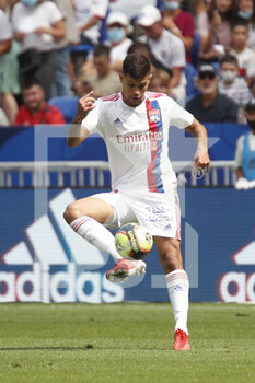 2021-08-22 - Bruno GUIMARAES of Lyon during the French championship Ligue 1 football match between Olympique Lyonnais and Clermont Foot 63 on August 22, 2021 at Groupama stadium in Decines-Charpieu near Lyon, France - Photo Romain Biard / Isports / DPPI - OLYMPIQUE LYONNAIS VS CLERMONT FOOT 63 - FRENCH LIGUE 1 - SOCCER