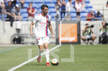 2021-08-22 - Leo DUBOIS of Lyon during the French championship Ligue 1 football match between Olympique Lyonnais and Clermont Foot 63 on August 22, 2021 at Groupama stadium in Decines-Charpieu near Lyon, France - Photo Romain Biard / Isports / DPPI - OLYMPIQUE LYONNAIS VS CLERMONT FOOT 63 - FRENCH LIGUE 1 - SOCCER