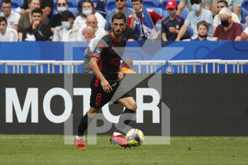2021-08-22 - Jason BERTHOMIER of Clermont during the French championship Ligue 1 football match between Olympique Lyonnais and Clermont Foot 63 on August 22, 2021 at Groupama stadium in Decines-Charpieu near Lyon, France - Photo Romain Biard / Isports / DPPI - OLYMPIQUE LYONNAIS VS CLERMONT FOOT 63 - FRENCH LIGUE 1 - SOCCER