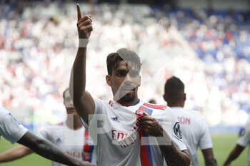 2021-08-22 - Lucas PAQUETA of Lyon goal during the French championship Ligue 1 football match between Olympique Lyonnais and Clermont Foot 63 on August 22, 2021 at Groupama stadium in Decines-Charpieu near Lyon, France - Photo Romain Biard / Isports / DPPI - OLYMPIQUE LYONNAIS VS CLERMONT FOOT 63 - FRENCH LIGUE 1 - SOCCER