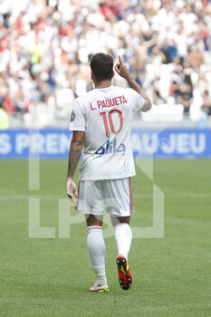 2021-08-22 - Lucas PAQUETA of Lyon during the French championship Ligue 1 football match between Olympique Lyonnais and Clermont Foot 63 on August 22, 2021 at Groupama stadium in Decines-Charpieu near Lyon, France - Photo Romain Biard / Isports / DPPI - OLYMPIQUE LYONNAIS VS CLERMONT FOOT 63 - FRENCH LIGUE 1 - SOCCER