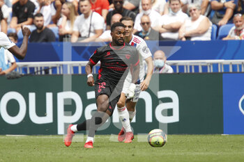 2021-08-22 - Vital NSIMBA of Clermont during the French championship Ligue 1 football match between Olympique Lyonnais and Clermont Foot 63 on August 22, 2021 at Groupama stadium in Decines-Charpieu near Lyon, France - Photo Romain Biard / Isports / DPPI - OLYMPIQUE LYONNAIS VS CLERMONT FOOT 63 - FRENCH LIGUE 1 - SOCCER