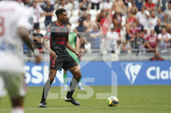 2021-08-22 - Cedric HOUNTONDJI of Clermont during the French championship Ligue 1 football match between Olympique Lyonnais and Clermont Foot 63 on August 22, 2021 at Groupama stadium in Decines-Charpieu near Lyon, France - Photo Romain Biard / Isports / DPPI - OLYMPIQUE LYONNAIS VS CLERMONT FOOT 63 - FRENCH LIGUE 1 - SOCCER