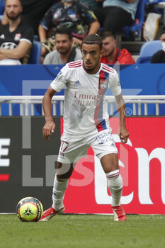 2021-08-22 - Malo GUSTO of Lyon during the French championship Ligue 1 football match between Olympique Lyonnais and Clermont Foot 63 on August 22, 2021 at Groupama stadium in Decines-Charpieu near Lyon, France - Photo Romain Biard / Isports / DPPI - OLYMPIQUE LYONNAIS VS CLERMONT FOOT 63 - FRENCH LIGUE 1 - SOCCER