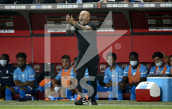 2021-08-22 - Coach of Marseille Jorge Sampaoli during the French championship Ligue 1 football match between OGC Nice and Olympique de Marseille on August 22, 2021 at Allianz Riviera stadium in Nice, France - Photo Jean Catuffe / DPPI - OGC NICE (OGCN) VS OLYMPIQUE DE MARSEILLE (OM) - FRENCH LIGUE 1 - SOCCER