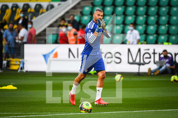 2021-08-27 - Anthony LOPES of Lyon during the French championship Ligue 1 football match between FC Nantes and Olympique Lyonnais on August 27, 2021 at La Beaujoire - Louis Fonteneau stadium in Nantes, France - Photo Matthieu Mirville / DPPI - FC NANTES VS OLYMPIQUE LYONNAIS - FRENCH LIGUE 1 - SOCCER