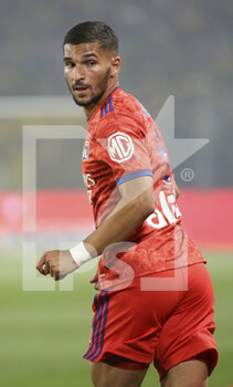 2021-08-27 - Houssem Aouar of Lyon during the French championship Ligue 1 football match between FC Nantes and Olympique Lyonnais (OL) on August 27, 2021 at Stade de La Beaujoire - Louis Fonteneau in Nantes, France - Photo Jean Catuffe / DPPI - FC NANTES VS OLYMPIQUE LYONNAIS - FRENCH LIGUE 1 - SOCCER