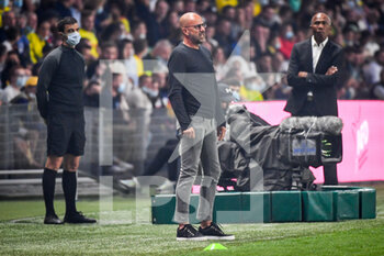 2021-08-27 - Peter BOSZ of Lyon during the French championship Ligue 1 football match between FC Nantes and Olympique Lyonnais on August 27, 2021 at La Beaujoire - Louis Fonteneau stadium in Nantes, France - Photo Matthieu Mirville / DPPI - FC NANTES VS OLYMPIQUE LYONNAIS - FRENCH LIGUE 1 - SOCCER