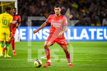 2021-08-27 - Bruno GUIMARAES of Lyon during the French championship Ligue 1 football match between FC Nantes and Olympique Lyonnais on August 27, 2021 at La Beaujoire - Louis Fonteneau stadium in Nantes, France - Photo Matthieu Mirville / DPPI - FC NANTES VS OLYMPIQUE LYONNAIS - FRENCH LIGUE 1 - SOCCER