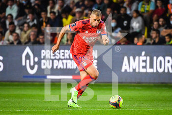 2021-08-27 - Islam SLIMANI of Lyon during the French championship Ligue 1 football match between FC Nantes and Olympique Lyonnais on August 27, 2021 at La Beaujoire - Louis Fonteneau stadium in Nantes, France - Photo Matthieu Mirville / DPPI - FC NANTES VS OLYMPIQUE LYONNAIS - FRENCH LIGUE 1 - SOCCER