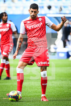 2021-08-29 - Guillermo MARIPAN of Monaco during the French championship Ligue 1 football match between ESTAC Troyes and AS Monaco on August 29, 2021 at Stade de L'Aube in Troyes, France - Photo Matthieu Mirville / DPPI - ESTAC TROYES VS AS MONACO - FRENCH LIGUE 1 - SOCCER