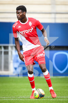 2021-08-29 - Benoit BADIASHILE of Monaco during the French championship Ligue 1 football match between ESTAC Troyes and AS Monaco on August 29, 2021 at Stade de L'Aube in Troyes, France - Photo Matthieu Mirville / DPPI - ESTAC TROYES VS AS MONACO - FRENCH LIGUE 1 - SOCCER