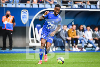 2021-08-29 - Yoann SALMIER of ESTAC Troyes during the French championship Ligue 1 football match between ESTAC Troyes and AS Monaco on August 29, 2021 at Stade de L'Aube in Troyes, France - Photo Matthieu Mirville / DPPI - ESTAC TROYES VS AS MONACO - FRENCH LIGUE 1 - SOCCER