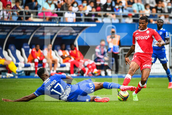2021-08-29 - Jean LUCAS of Monaco during the French championship Ligue 1 football match between ESTAC Troyes and AS Monaco on August 29, 2021 at Stade de L'Aube in Troyes, France - Photo Matthieu Mirville / DPPI - ESTAC TROYES VS AS MONACO - FRENCH LIGUE 1 - SOCCER