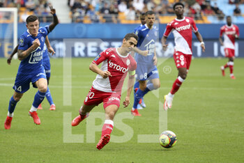2021-08-29 - Wissam Ben Yedder of Monaco during the French championship Ligue 1 football match between ESTAC Troyes and AS Monaco (ASM) on August 29, 2021 at Stade de L'Aube in Troyes, France - Photo Jean Catuffe / DPPI - ESTAC TROYES VS AS MONACO - FRENCH LIGUE 1 - SOCCER