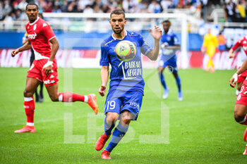 2021-08-29 - Oualid EL HAJJAM of ESTAC Troyes during the French championship Ligue 1 football match between ESTAC Troyes and AS Monaco on August 29, 2021 at Stade de L'Aube in Troyes, France - Photo Matthieu Mirville / DPPI - ESTAC TROYES VS AS MONACO - FRENCH LIGUE 1 - SOCCER