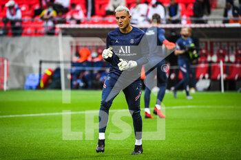 2021-08-29 - Keylor NAVAS of PSG during the French championship Ligue 1 football match between Stade de Reims and Paris Saint-Germain on August 29, 2021 at Auguste Delaune stadium in Reims, France - Photo Matthieu Mirville / DPPI - STADE DE REIMS VS PARIS SAINT-GERMAIN - FRENCH LIGUE 1 - SOCCER