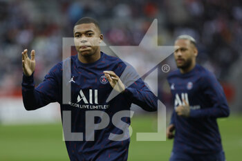 2021-08-29 - Kylian Mbappe during the French championship Ligue 1 football match between Stade de Reims and Paris Saint-Germain on August 29, 2021 at Auguste Delaune stadium in Reims, France - Photo Mehdi Taamallah / DPPI - STADE DE REIMS VS PARIS SAINT-GERMAIN - FRENCH LIGUE 1 - SOCCER