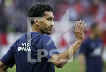 2021-08-29 - Marquinhos of PSG during the French championship Ligue 1 football match between Stade de Reims and Paris Saint-Germain on August 29, 2021 at Stade Auguste Delaune in Reims, France - Photo Jean Catuffe / DPPI - STADE DE REIMS VS PARIS SAINT-GERMAIN - FRENCH LIGUE 1 - SOCCER