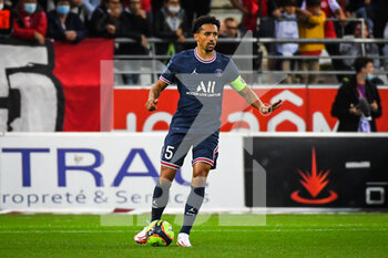 2021-08-29 - MARQUINHOS of PSG during the French championship Ligue 1 football match between Stade de Reims and Paris Saint-Germain on August 29, 2021 at Auguste Delaune stadium in Reims, France - Photo Matthieu Mirville / DPPI - STADE DE REIMS VS PARIS SAINT-GERMAIN - FRENCH LIGUE 1 - SOCCER