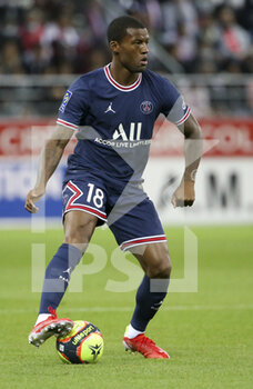 2021-08-29 - Georginio Wijnaldum of PSG during the French championship Ligue 1 football match between Stade de Reims and Paris Saint-Germain on August 29, 2021 at Auguste Delaune stadium in Reims, France - Photo Jean Catuffe / DPPI - STADE DE REIMS VS PARIS SAINT-GERMAIN - FRENCH LIGUE 1 - SOCCER