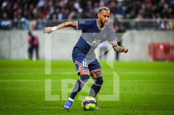 2021-08-29 - NEYMAR JR of PSG during the French championship Ligue 1 football match between Stade de Reims and Paris Saint-Germain on August 29, 2021 at Auguste Delaune stadium in Reims, France - STADE DE REIMS VS PARIS SAINT-GERMAIN - FRENCH LIGUE 1 - SOCCER