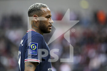 2021-08-29 - Neymar Jr of PSG during the French championship Ligue 1 football match between Stade de Reims and Paris Saint-Germain on August 29, 2021 at Stade Auguste Delaune in Reims, France - Photo Jean Catuffe / DPPI - STADE DE REIMS VS PARIS SAINT-GERMAIN - FRENCH LIGUE 1 - SOCCER