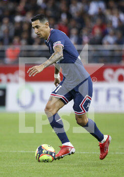 2021-08-29 - Angel Di Maria of PSG during the French championship Ligue 1 football match between Stade de Reims and Paris Saint-Germain on August 29, 2021 at Auguste Delaune stadium in Reims, France - Photo Jean Catuffe / DPPI - STADE DE REIMS VS PARIS SAINT-GERMAIN - FRENCH LIGUE 1 - SOCCER