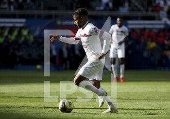 2021-09-11 - Jim Allevinah of Clermont during the French championship Ligue 1 football match between Paris Saint-Germain (PSG) and Clermont Foot 63 on September 11, 2021 at Parc des Princes stadium in Paris, France - PARIS SAINT-GERMAIN VS CLERMONT FOOT 63 - FRENCH LIGUE 1 - SOCCER