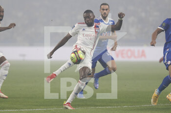 2021-09-12 - Karl TOKO EKAMBI of Lyon during the French championship Ligue 1 football match between Olympique lyonnais and Racing Club de Strasbourg Alsace on September 12, 2021 at Groupama Stadium in Décines-Charpieu, near Lyon, France - OLYMPIQUE LYONNAIS VS RACING CLUB DE STRASBOURG ALSACE - FRENCH LIGUE 1 - SOCCER