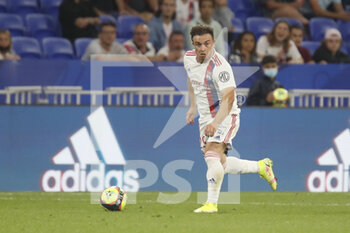 2021-09-12 - Xherdan SHAQIRI of Lyon during the French championship Ligue 1 football match between Olympique lyonnais and Racing Club de Strasbourg Alsace on September 12, 2021 at Groupama Stadium in Décines-Charpieu, near Lyon, France - OLYMPIQUE LYONNAIS VS RACING CLUB DE STRASBOURG ALSACE - FRENCH LIGUE 1 - SOCCER