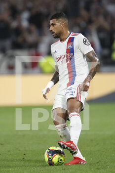 2021-09-12 - Emerson PALMIERI of Lyon during the French championship Ligue 1 football match between Olympique lyonnais and Racing Club de Strasbourg Alsace on September 12, 2021 at Groupama Stadium in Décines-Charpieu, near Lyon, France - OLYMPIQUE LYONNAIS VS RACING CLUB DE STRASBOURG ALSACE - FRENCH LIGUE 1 - SOCCER